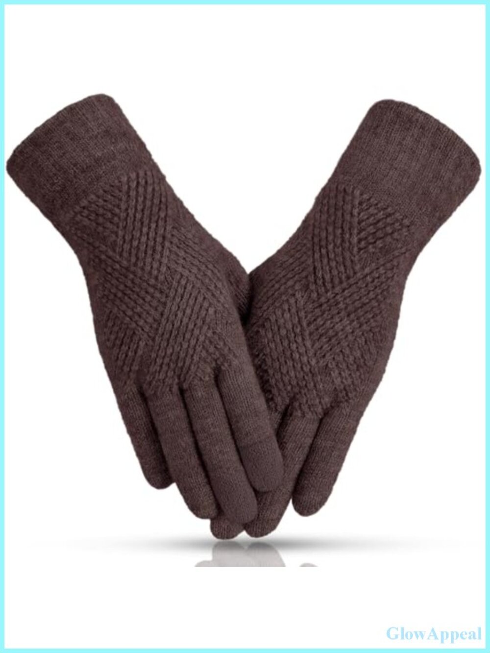 Women's Touchscreen Winter Gloves Fleece Lined Knit Elastic Cuff